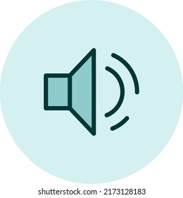 Mobile speaker, illustration, vector on a white background.