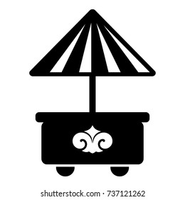 Mobile stall icon. Simple illustration of mobile stall vector icon for web