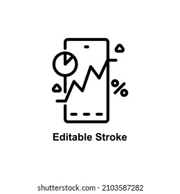 mobile stock icons designed in outline style in editable strokes for mobile app icon themes