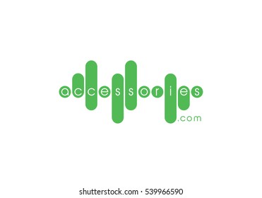Mobile Store Accessories logo concept illustration