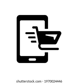 Mobile store icon (vector illustration)