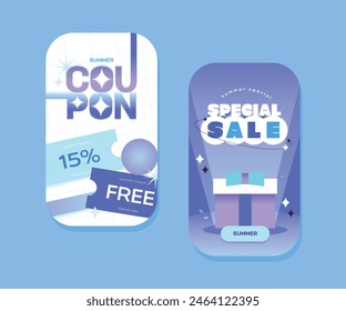 Mobile Summer Shopping Event Template