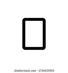 Firma y símbolo de tablet móvil para diseño de sitios web o diseño de plantillas. Icono de ilustración del vector.