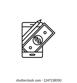 mobile technologies icon. Element of business icon. Premium quality graphic design icon. Signs and symbols collection icon for websites, web design, mobile app