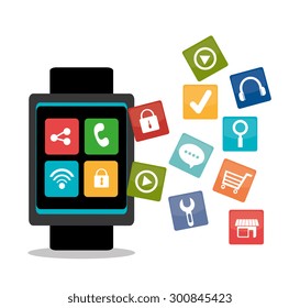 Mobile technology design, vector illustration eps 10.