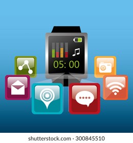 Mobile technology design, vector illustration eps 10.