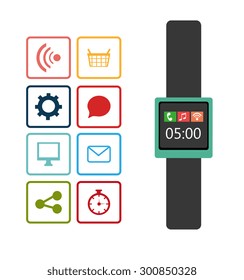 Mobile technology design, vector illustration eps 10.