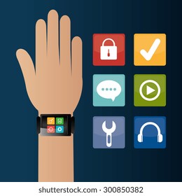 Mobile technology design, vector illustration eps 10.