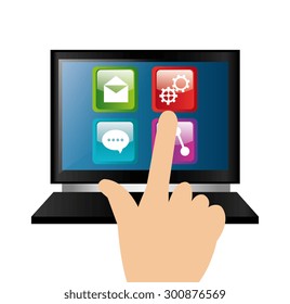 Mobile technology design, vector illustration eps 10.
