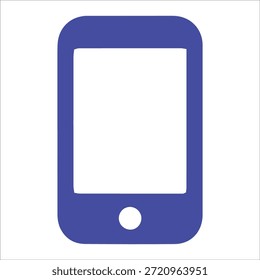Mobile Technology Vector Icon – Smartphone, Wireless Communication and Digital Mobile Tech Concept, Flat Minimal Design, EPS 10