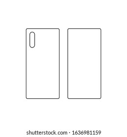 mobile telephone case vector icon. 