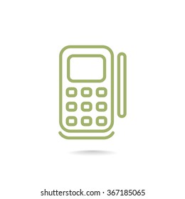 mobile telephone. smartphone .icon