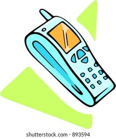 Teléfono móvil.Ilustración vectorial.