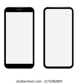 Mobile template design with front view