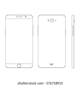 Mobile template outline