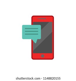 Mobile Testimonial Logo Icon Design