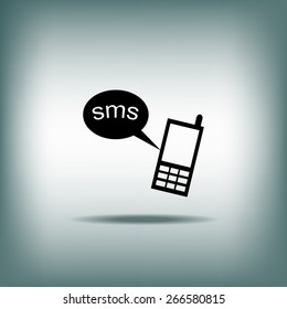 mobile text icon