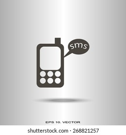 mobile text icon