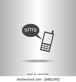 mobile text icon
