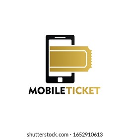 Mobile Ticket Logo Template Design
