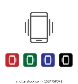 Mobile, tilt, vibration vector icon. Element of phone for mobile concept and web apps illustration. Thin line icon for website design and development. Vector icon