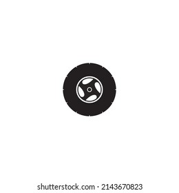 mobile tire vector icon illustration symbol design.