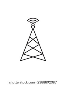 mobile tower icon, vector best line icon.