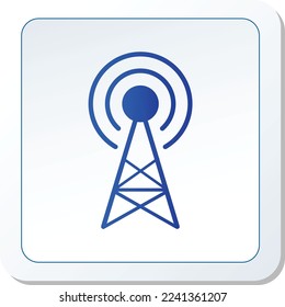 Mobile Tower Icon Vektorgrafik Illustration