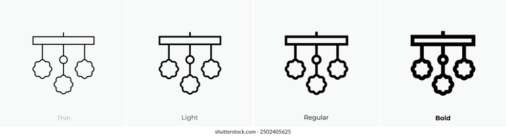 mobile toy icon. Thin, Light Regular And Bold style design isolated on white background