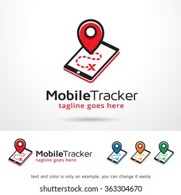 Mobile Tracker Logo Template Design Vector