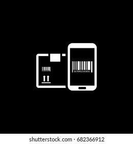 Mobile Tracking Services Icon. Flat Design. Mobile Devices and Services Concept. Isolated Illustration.