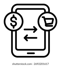 Elemento De Ícone De Transferência Móvel Para Design