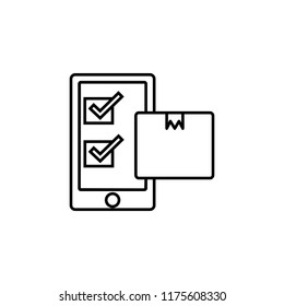 Mobile transport  icon. Element of global logistics icon for mobile concept and web apps. Thin line Mobile transport  icon can be used for web and mobile