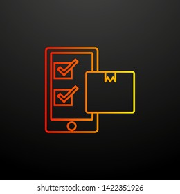 Mobile transport  nolan icon. Elements of global logistics set. Simple icon for websites, web design, mobile app, info graphics