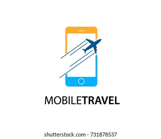 Mobile Travel logo template design