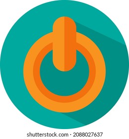 Mobile turn off, illustration, vector, on a white background.