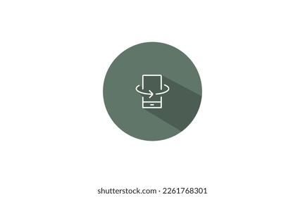 Mobile turning vector design. Modern vector icon design template