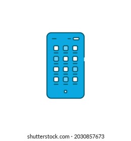 Icono de línea de color de diseño de interfaz de usuario móvil. Pictograma para página web, aplicación móvil, promoción. elemento de diseño de interfaz gráfica de usuario (GUI) de UI UX. Trazo editable.