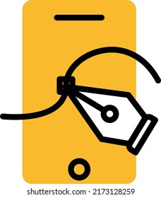 Ui móvil, ilustración, vector sobre un fondo blanco.