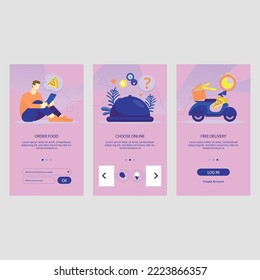 mobile ui ux design templates with background