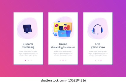 Mobile UI UX GUI template, app interface wireframe