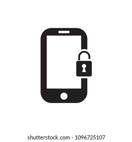 mobile unlock icon vector