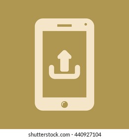 Mobile Upload Icon. Eps-10.