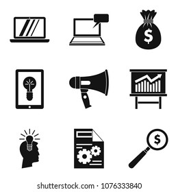 Mobile use icons set. Simple set of 9 mobile use vector icons for web isolated on white background