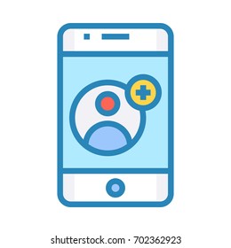 Mobile User Add Icon