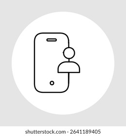 Mobile user icons, smart arts for ux ui, new modern, editable icon for project, vector illustration file, popular icon isolated.