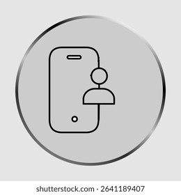 Mobile user icons, smart arts for ux ui, new modern, editable icon for project, vector illustration file, popular icon isolated.