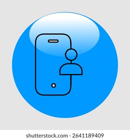 Mobile user icons, smart arts for ux ui, new modern, editable icon for project, vector illustration file, popular icon isolated.