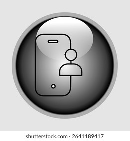 Mobile user icons, smart arts for ux ui, new modern, editable icon for project, vector illustration file, popular icon isolated.