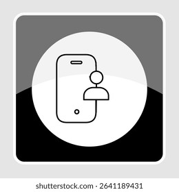 Mobile user icons, smart arts for ux ui, new modern, editable icon for project, vector illustration file, popular icon isolated.